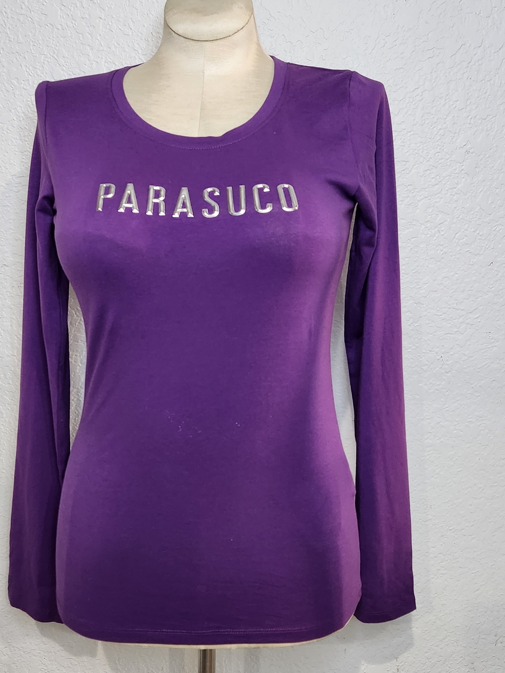Para Succo Purple Long-Sleeve Logo Tee